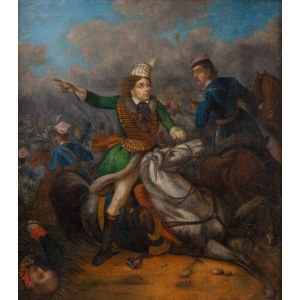 Polish painter, 19th century, Tadeusz Kosciuszko at the Battle of Maciejowice