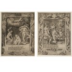 Giulia Bonasone, 1531 - 1574, Four copper engravings from the series