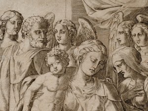 Agostino Carracci, 1557 - 1602, Engraving after Andrea del Sarto