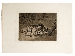 Francisco de Goya, Fuendetodos 1746 - 1828 Bordeaux, Muertos recogidos