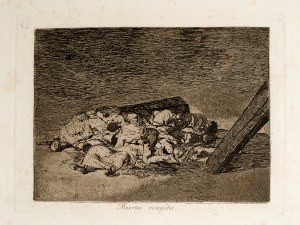 Francisco de Goya, Fuendetodos 1746 - 1828 Bordeaux, Muertos recogidos