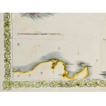Map, Southern Italy, Hand colored lithograph