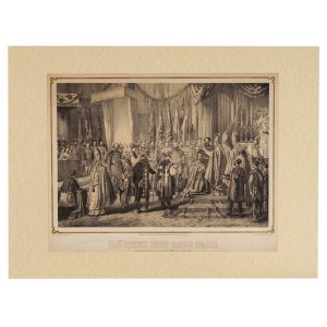 Coronation of Emperor Franz Joseph I, Wood engraving
