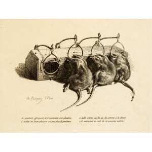 Rat trap, Lithography, 19th century