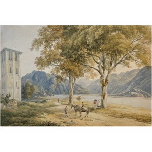 Joseph Hoeger, Vienna 1801 - 1877 Vienna, Scene on the river