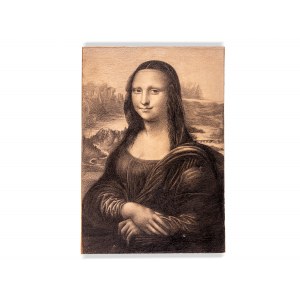 Mona Lisa, 19th century or earlier, Pencil on cardboard