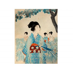 Japanese woodblock print, 19th century