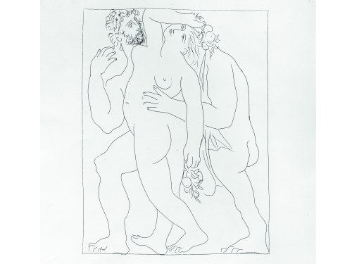 Pablo Picasso, Malaga 1881 - 1973 Mougins, Vertumne poursuit Pomone de son Amour