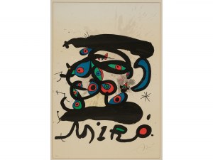 Joan Miro, Barcelona 1893 - 1983 Palma, Affiche Pour L'Exposition Peintres sur Papier Dessins