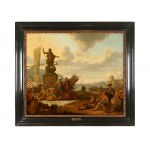 Johannes Lingelbach, Frankfurt am Main 1624 - 1674 Amsterdam, Southern harbor scene