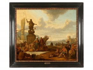 Johannes Lingelbach, Frankfurt am Main 1624 - 1674 Amsterdam, Southern harbor scene