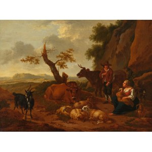 Johann Melchior Roos, Heidelberg 1663 - 1731 Brunswick, Attributed, Pastoral landscape