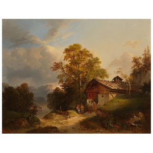 Franz Barbarini, Znojmo 1804 - 1873 Vienna, Alpine landscape