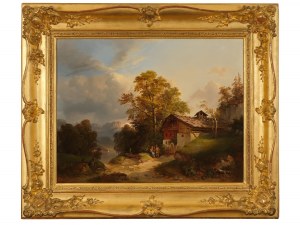 Franz Barbarini, Znojmo 1804 - 1873 Vienna, Alpine landscape