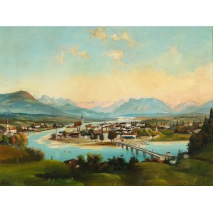 Jacob Canciani, Villach 1820 - 1891, Circle of, View of Villach