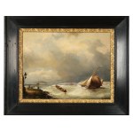 Nicholaas Riegen, Amsterdam 1827 - 1889 Amsterdam, Seascape