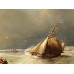 Nicholaas Riegen, Amsterdam 1827 - 1889 Amsterdam, Seascape