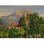 Johann Victor Kraemer, Adamsthal 1861 - 1949 Vienna, View of Altmuenster