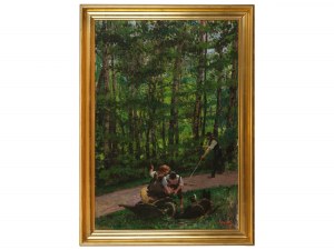 Hans Temple, Littau 1857 - 1931 Vienna, Rest in the forest