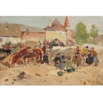 Johann Nepomuk Geller, Vienna 1860 - 1954 Weissenkirchen, Weissenkirchen market