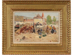 Johann Nepomuk Geller, Vienna 1860 - 1954 Weissenkirchen, Weissenkirchen market