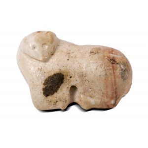 Amulet in the form of a lying bull, Mesopotamia, Late Uruk/Djemdet Nasr period, c. 3300 - 2900 BC.