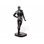 Monumental man nude, Cast bronze