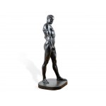 Monumental man nude, Cast bronze
