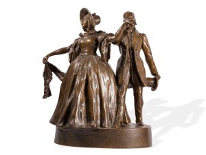 Friedrich Gornik, Prevali 1877 - 1943 Vienna, Gallant couple