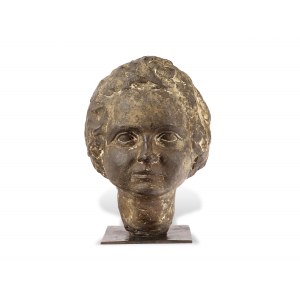 Female bronze head, Middle 20th century, Unknown artist
