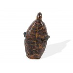 Phoenician sand core glass, Pendant in the form of a portrait head