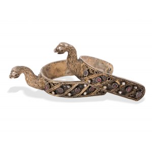 Pair of silver riding spurs, Transylvania?, 18./19. Century