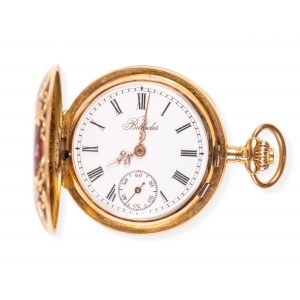 Small pocket watch The Billodes brand Case 14 ct gold enameled staffed Online auction Online bidding Price OneBid