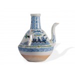 Jug and plate, Asian, Porcelain