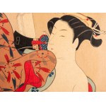 Suzuki Harunobu, Edo 1724 - 1770 Tokyo, Beautiful woman/erotica