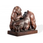 Franz Barwig the younger, Vienna 1903 - 1985 Vienna, Monkey love