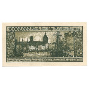 Gdańsk - Danzig - 10 000 000 marek 1923 - ilustrowany w katalogu Czesława Miłczaka