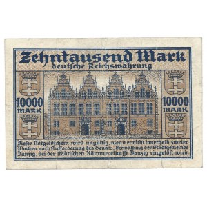 Gdańsk - Danzig - 10 000 marek 1923 - ilustrowany w katalogu Czesława Miłczaka