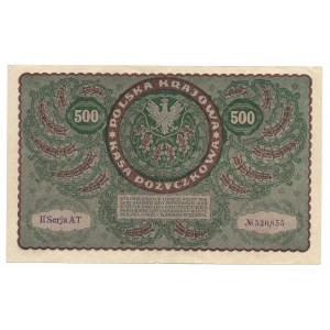 500 marek 1919 - II Serja AT - ostatnia seria 