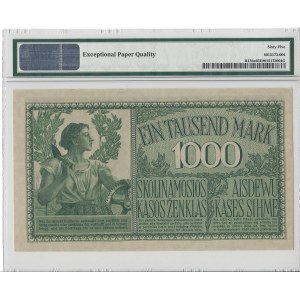 Kowno - 1000 marek 1918 - numeracja 6 cyfrowa - PMG 65 EPQ -