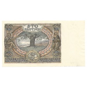 100 złotych 1932 - AO - dodatkowy znak wodny + X + 