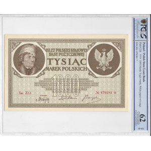 1000 marek polskich 1919 - ZO - PCGS 62 OPQ