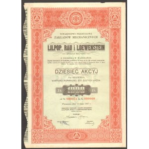 LILPOP, RAU & LOEWENSTEIN - 10 x 100 złotych 1937 - 