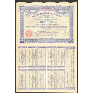 Polska Fabryka Telefonów - 50 x 1000 mkp 1923 -