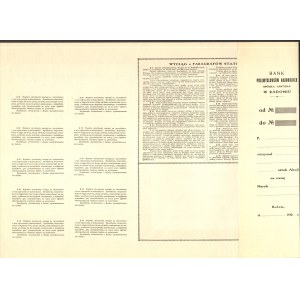 Bank Przemysłowców Radomskich - 10 x 1000 marek polskich 1922 - bez numeru z grzbietem