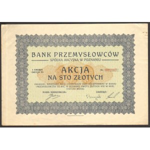 Bank Przemysłowców S.A. w Poznaniu - 100 złotych -
