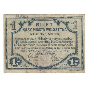 Wolsztyn - 1 marka 1919 -