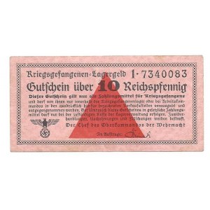 Kriegsgefangen Lagergeld - Oberkommando der Wehrmacht -10 fenigów - ilustrowany w katalogu LUCOW