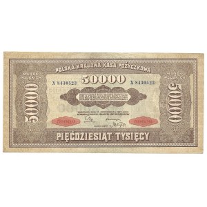 50.000 marek polskich 1922 - X - data 1822