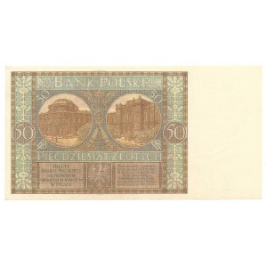 50 złotych 1929 - Ser. B.E. - rzadsza seria -